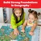 Baketivity Food Around the World Kids Puzzle - 24” x 36” Floor Puzzle for Kids Ages 6-8+ World Map Puzzle with Flags and Food - 156 Piece Educational Jigsaw Puzzle